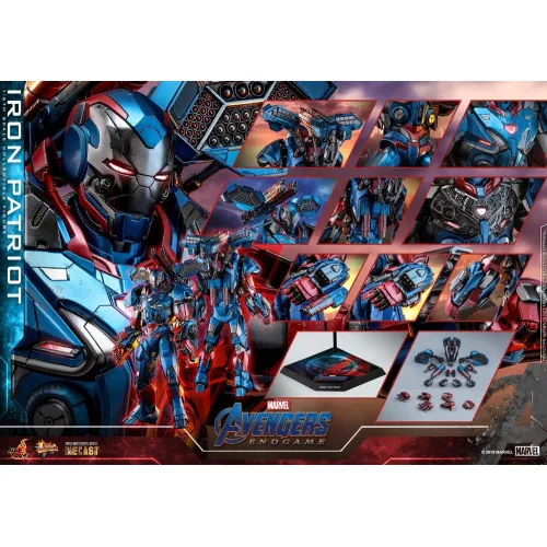 Hot Toys Diecast Endgame Iron Patriot Avengers, 1/6 (MMS547)