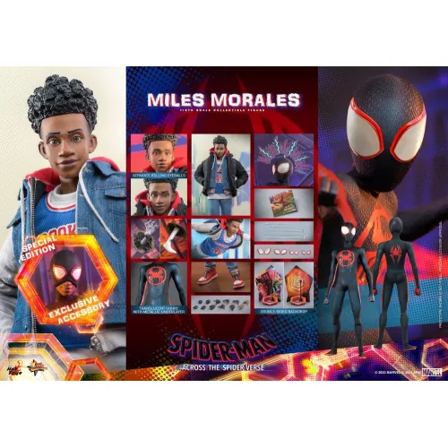 Hot Toys Spider-Man Across The Spider-Verse Miles, 1/6 (MMS710) Hot Toys Spider-Man Across The Spider-Verse Miles, 1/6 (MMS710)