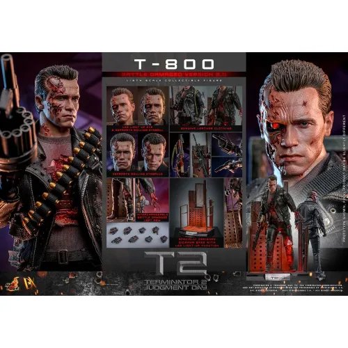 Hot Toys Terminator 2 – T-800 Battle Damaged 2.0, 1/6 (DX46) Hot Toys Terminator 2 – T-800 Battle Damaged 2.0, 1/6 (DX46)