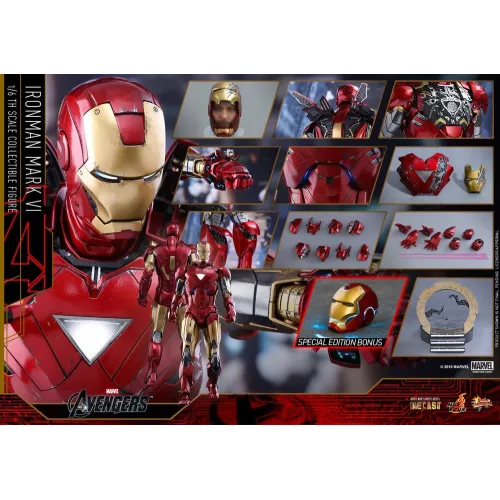 Hot Toys D17 The Avengers – Iron Man Mark VI Spec, 1/6 (MMS378) Hot Toys D17 The Avengers – Iron Man Mark VI Spec, 1/6 (MMS378)