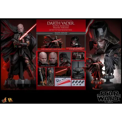Hot Toys Dx45B Darth Vader Battle Damaged Deluxe Version, 1/6 (DX45)