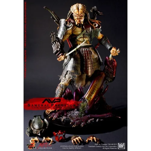 Hot Toys Ac 01 Avp : Samurai Predator W/ Diorama Base, 1/6