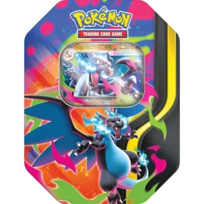 Pokemon TCG Mega Charizard Tin (Mega Charizard X ex)