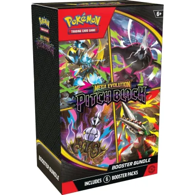 Pokemon TCG Mega Evolution: Pitch Black, Booster Bundle (6 бустерів), оригінал