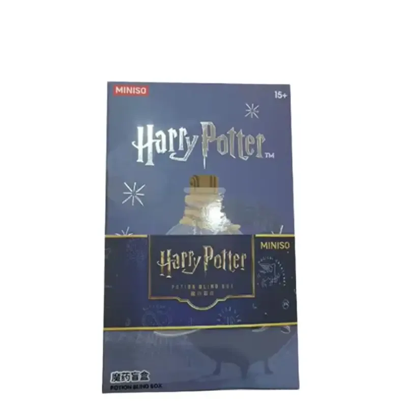 Коробка блайнд-боксу MINISO Harry Potter Potion Blind Box з логотипами MINISO і Harry Potter та позначкою 15+
